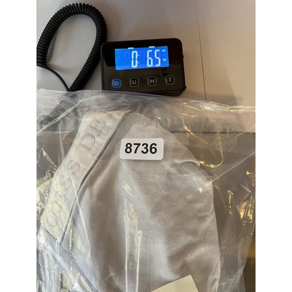 NWT Guess T-Shirt Men Medium Grey Crew Neck Short Sleeve Heather Pullover Cotton - Picture 8 of 8